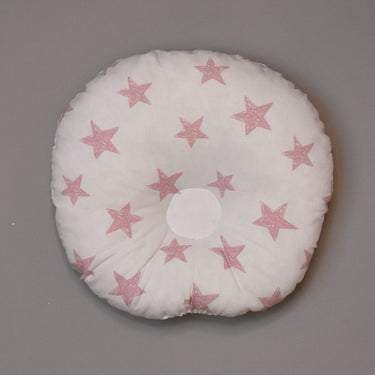 Round Pillow For Baby pink star